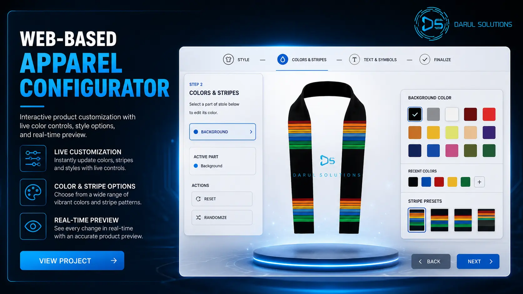 House Of Stole Configurator - Web Product Configurators visualization screenshot 1